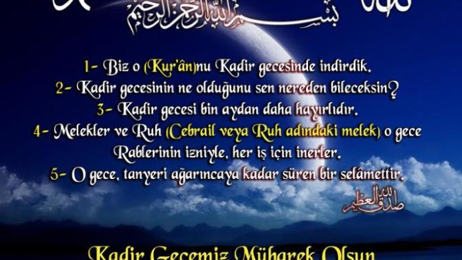 1000 Aydan Daha Hayırlı Kadir Gecemiz Mübarek Olsun :)