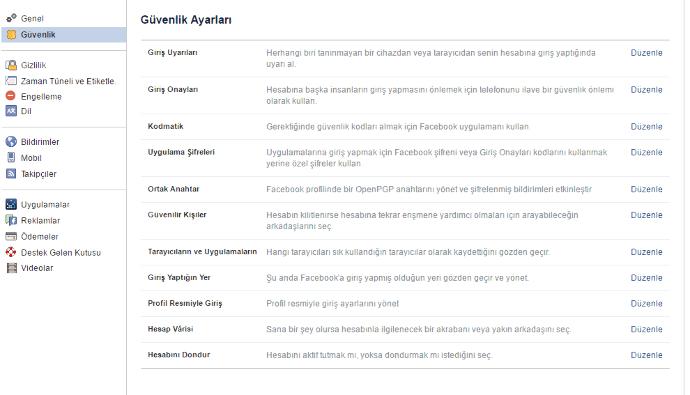 Facebook Hesap Güvenliğinizi Sağlayın
