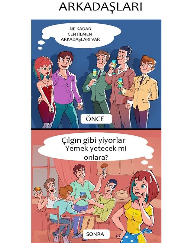 Evlendikten Sonra Hayatımızda Neler Değişiyor? (Karikatür İçerikli)
