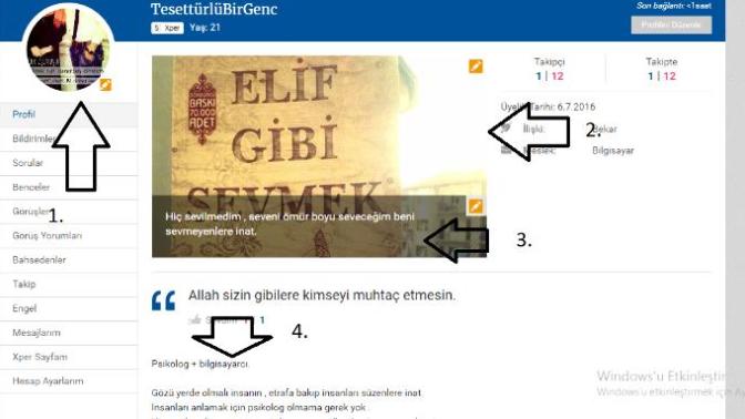 Sosyal Medya Sitesi Profili Oluşturma