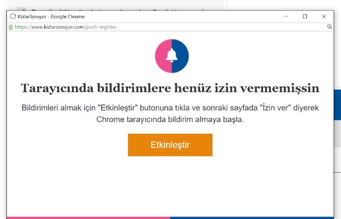 Artık KızlarSoruyor'da Anlık Bildirim Almak Mümkün