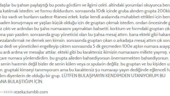 Sosyal Bilinçlenme: Şantaj