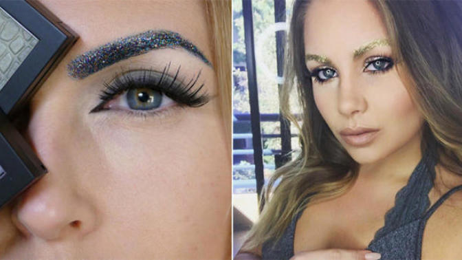 Yeni Moda Çılgınlığı: Simli Kaşlar