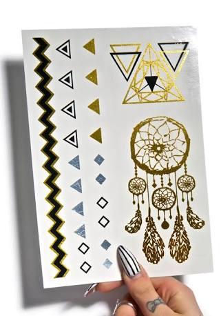 Trend Alarmı: Geçici Metalik Dövmeler, Flash Tattoo!