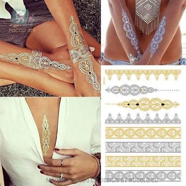 Trend Alarmı: Geçici Metalik Dövmeler, Flash Tattoo!