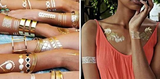 Trend Alarmı: Geçici Metalik Dövmeler, Flash Tattoo!