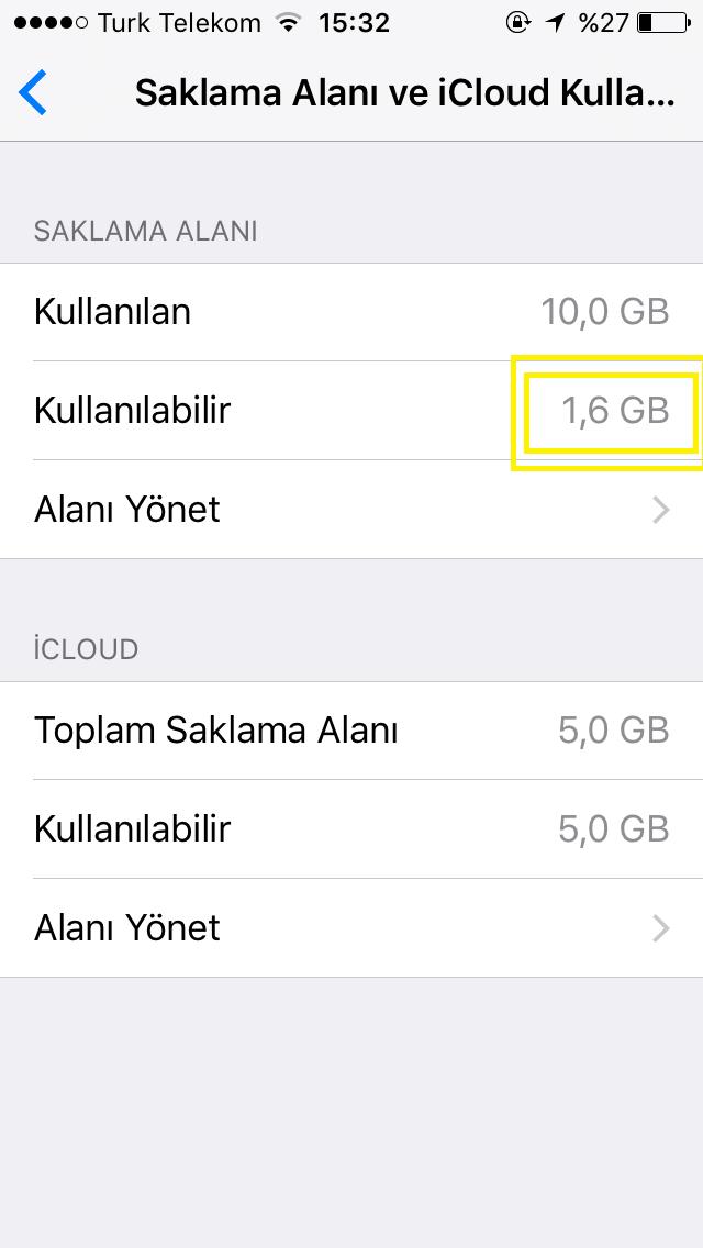 iPhone Cihazınızda Fazladan Yer Açmanız Mümkün!