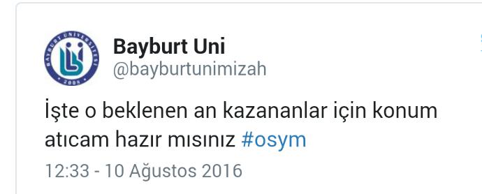 Üniversite Sonuçlarının Ardından Atılmış İlginç Tweet'ler