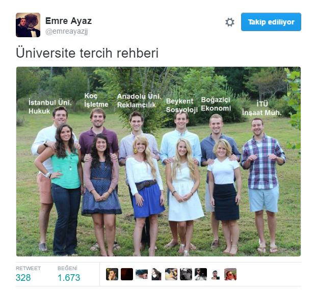 Üniversite Sonuçlarının Ardından Atılmış İlginç Tweet'ler