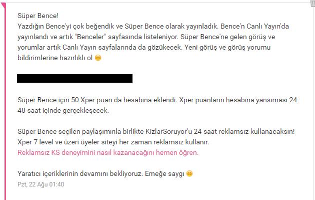 KizlarSoruyor'da Mutlu Eden Durumlar