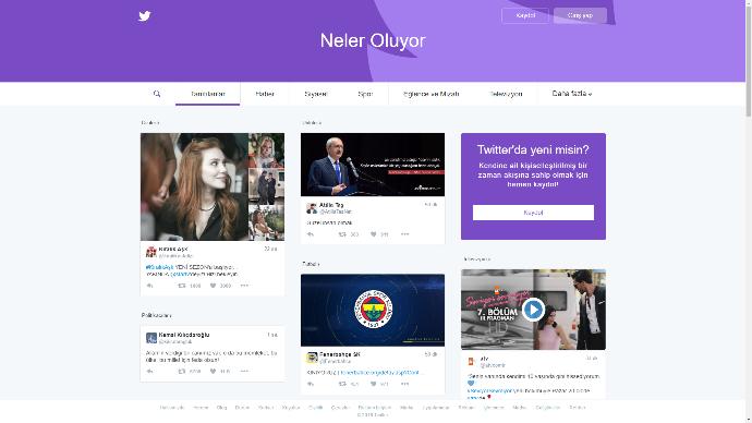 Twitter Web Arayüzünü Değiştirdi, İşte Yeni Twitter!