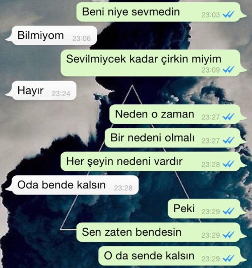 '' Beni neden sevmedin? '' Sorusunun Cevabı