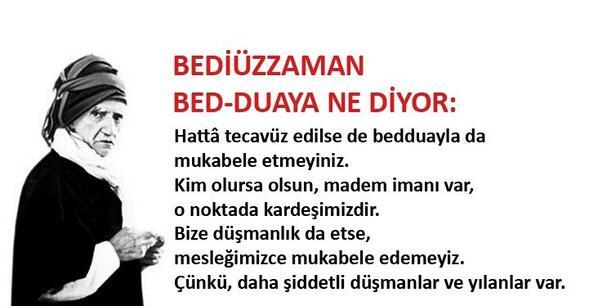 O Beddua Etti Ben İse Dua