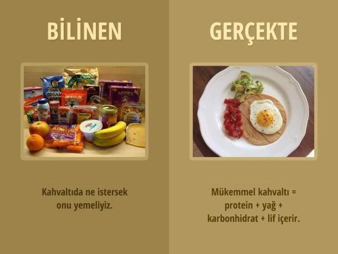 Besinlerinle ilgili doğru olarak kabul gören, büyük yanlışlar ?
