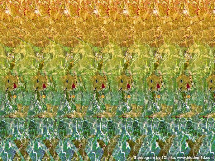90'lı Yılların Trendi! Üç Boyutlu (stereogram) Resimler ve Bu Resimlere Bakma Teknikleri