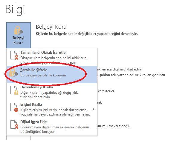 Office Dosyalarınıza Şifre Koyun!