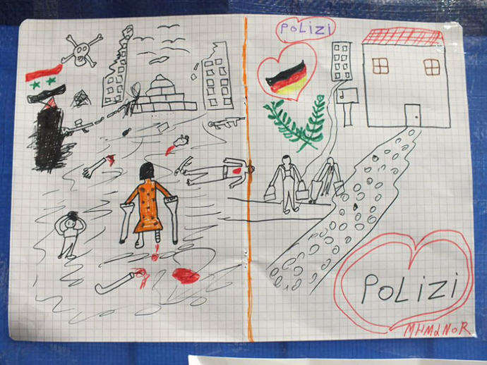 Psikolojisi Hasar Görmüş Çocukların Kalemlerinden Çıkan Resimler