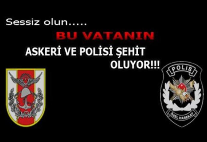 Sessiz Olun! Bu Ülkenin Askeri Polisi Vatan Uğruna Şehit Oluyor