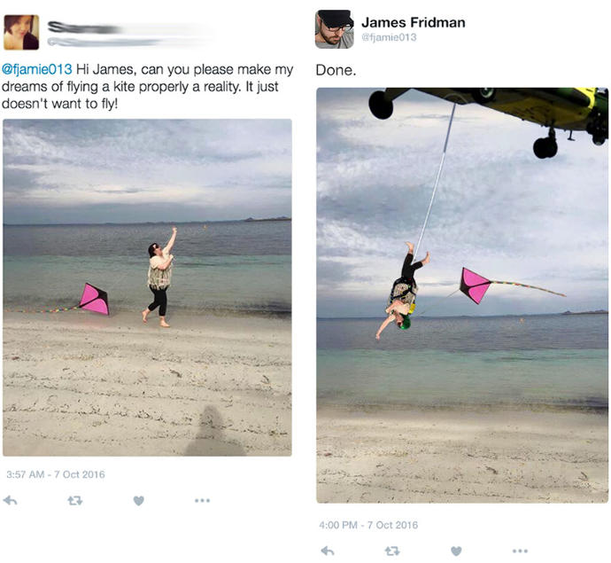 Kendisinden PhotoShop ile Fotoğraflarını Düzeltmesini İsteyenleri Çılgınca Trolleyen Çılgın Çocuk James