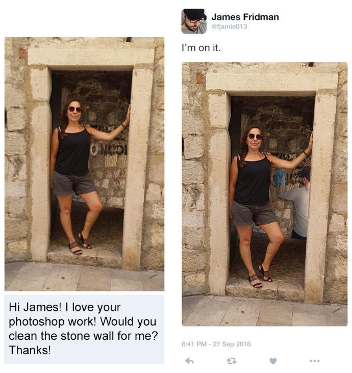 Kendisinden PhotoShop ile Fotoğraflarını Düzeltmesini İsteyenleri Çılgınca Trolleyen Çılgın Çocuk James