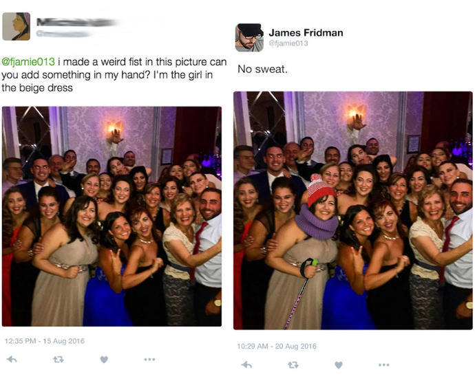 Kendisinden PhotoShop ile Fotoğraflarını Düzeltmesini İsteyenleri Çılgınca Trolleyen Çılgın Çocuk James