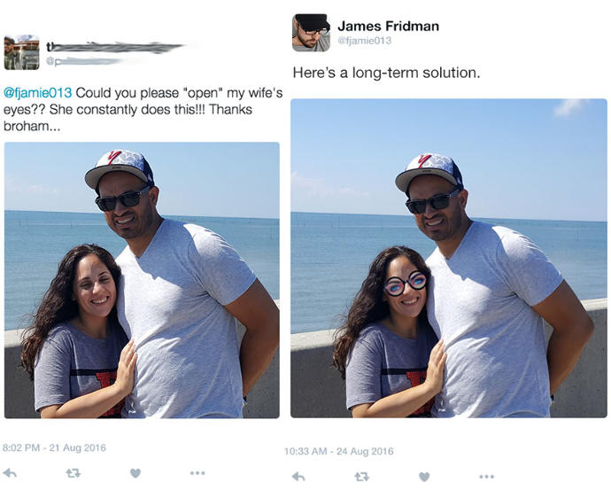 Kendisinden PhotoShop ile Fotoğraflarını Düzeltmesini İsteyenleri Çılgınca Trolleyen Çılgın Çocuk James