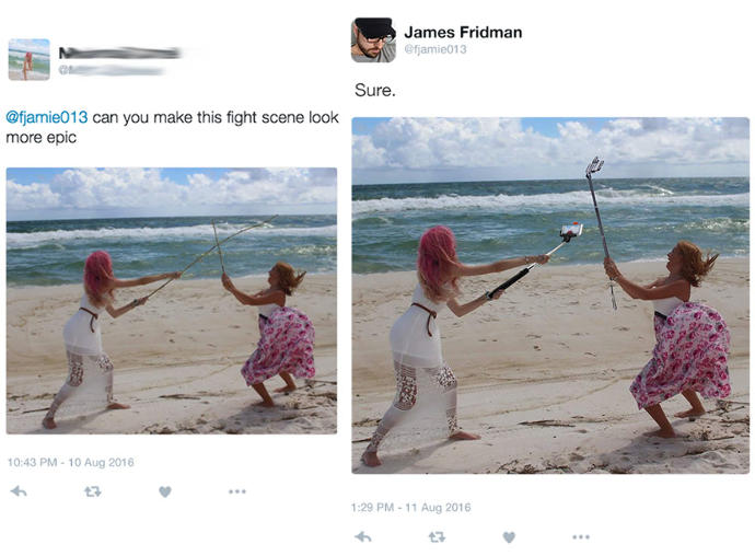 Kendisinden PhotoShop ile Fotoğraflarını Düzeltmesini İsteyenleri Çılgınca Trolleyen Çılgın Çocuk James
