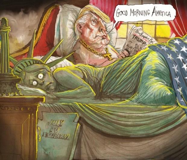 Donald Trump'ın Başkan Seçilmesi Bakın Karikatürlere Nasıl Yansıdı?