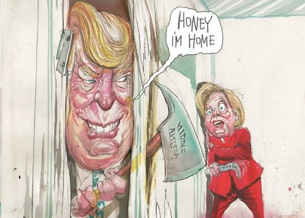 Donald Trump'ın Başkan Seçilmesi Bakın Karikatürlere Nasıl Yansıdı?