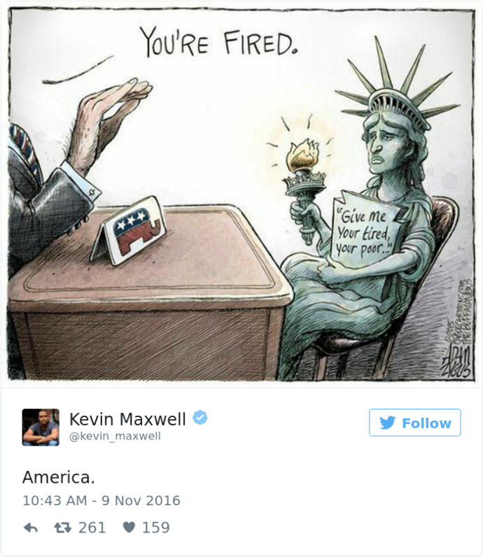 Karikatüristlerin Kaleminden Amerika Başkanlık Seçimi