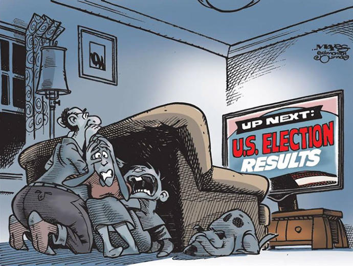 Karikatüristlerin Kaleminden Amerika Başkanlık Seçimi