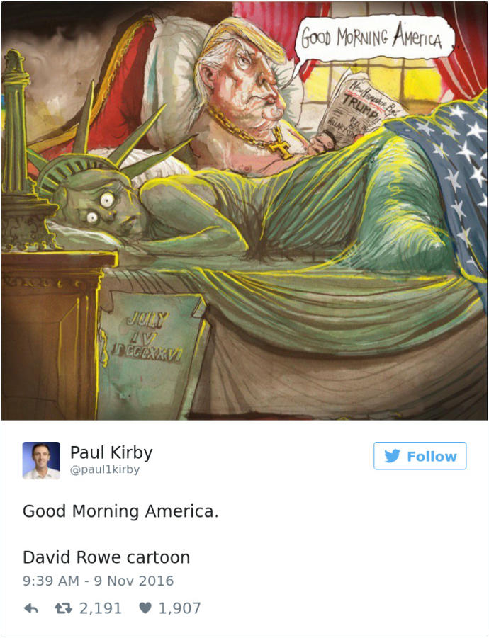 Karikatüristlerin Kaleminden Amerika Başkanlık Seçimi