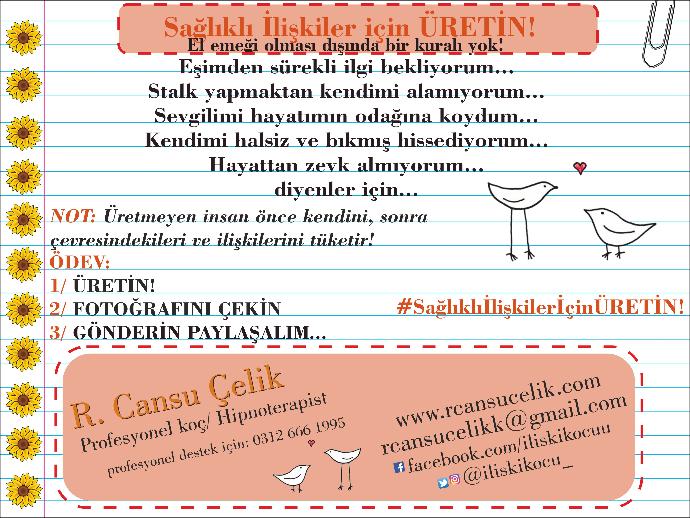 Sağlıklı İlişkiler İçin Üretin!