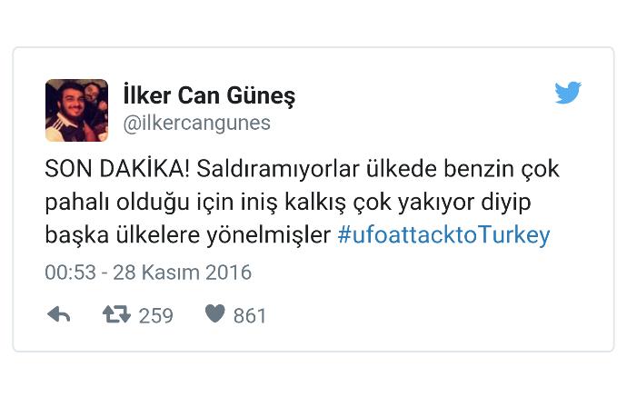 İstanbul'da Görülen Ufo Mizahşörlerin Diline Düştü Sosyal Medya Sallandı!