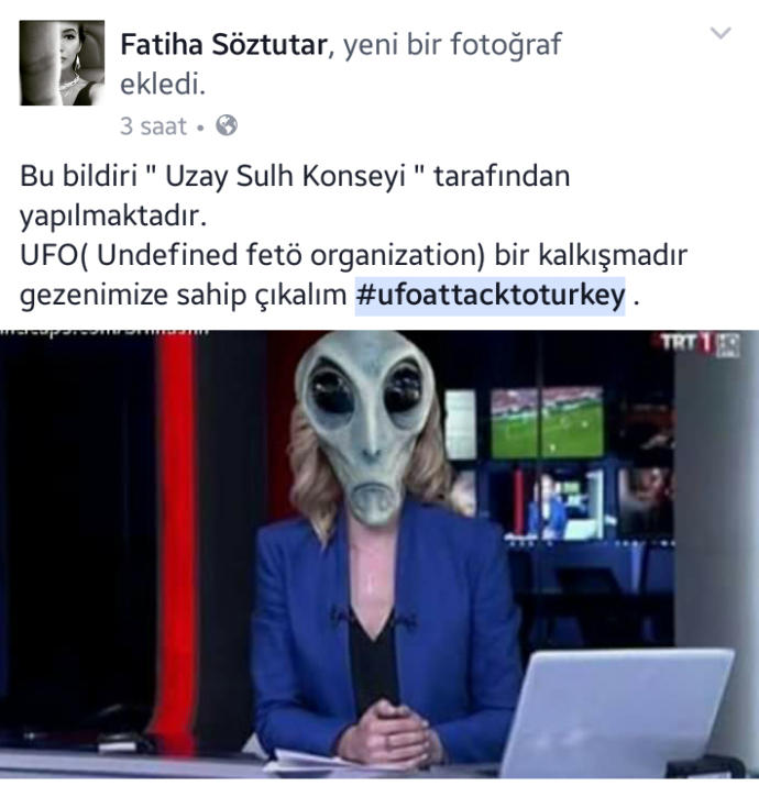 Ufolar Türkiye'ye Saldırınca, Sosyal Ağlar Coştu