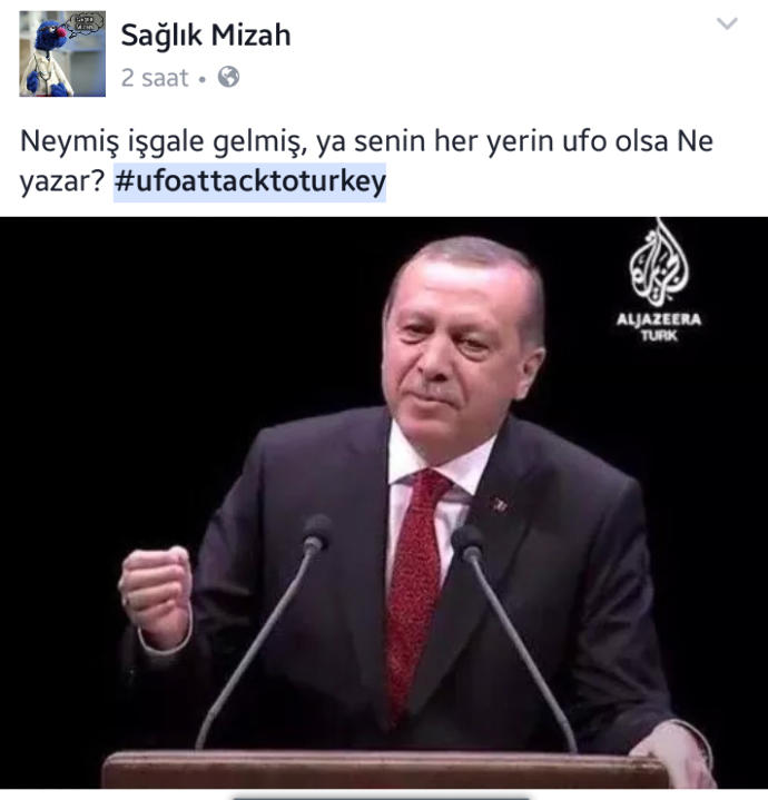 Ufolar Türkiye'ye Saldırınca, Sosyal Ağlar Coştu