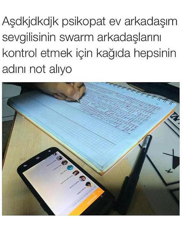 Kıskançlıkta Seviye Atlamış Paylaşımlar! Tamam Hiç Birimiz Kıskanç Değiliz ;)