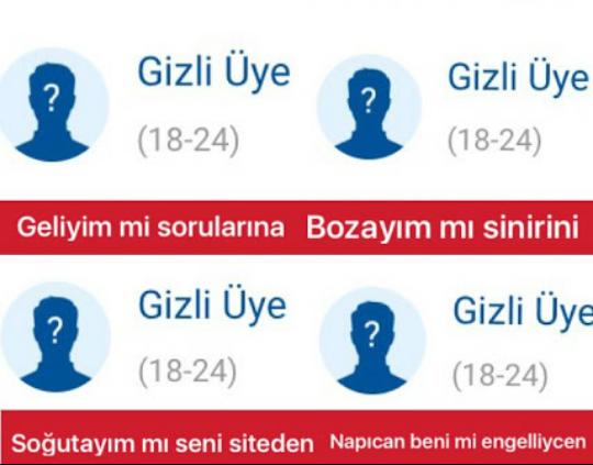 KızlarSoruyor'un "Bi' bitmediniz" Dedirten Üye Tipleri