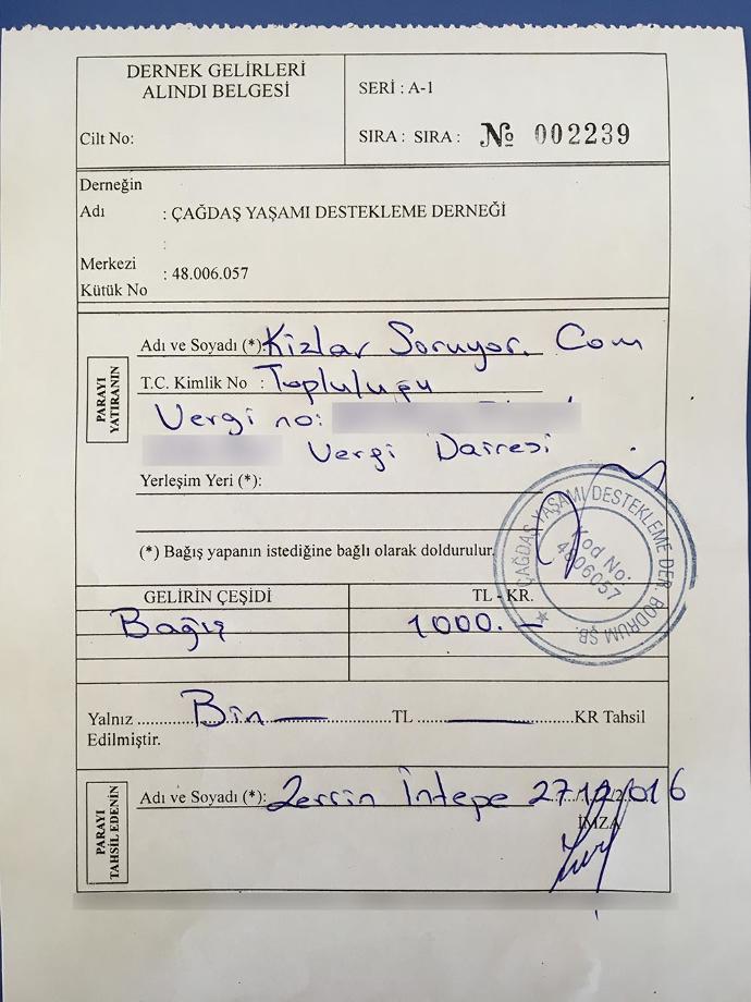 KizlarSoruyor Bağış Kampanyası'na Katılan Tüm KScanlara Çok Teşekkürler!