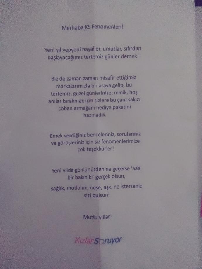 "Birlikte Büyüdük Birlikte Güzelleştik" Yeni Yılımız Kutlu Olsun KizlarSoruyor. com!