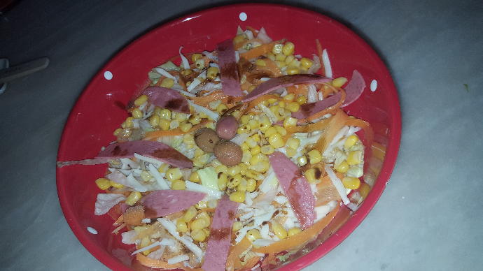 Restoran Usulü Göbek Salata