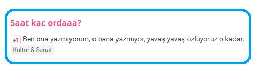 Zaman Stalklama zamanı! Kim, Nerede, Ne Yapıyor?
