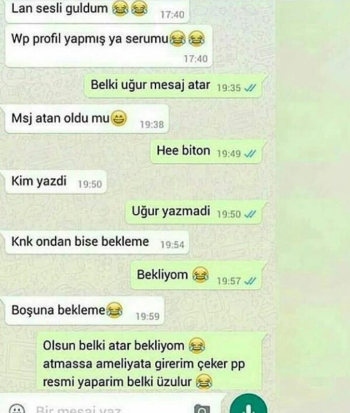 Fırından Yeni Çıkmış Birbirinden Eğlenceli Komik Whatsapp Konuşmaları