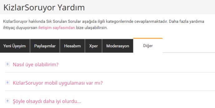 KizlarSoruyor'u Kullanırken Bunları Yapmakta Fayda Var
