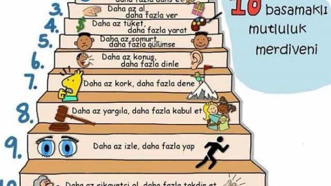 10 Basamaklı Mutluluk Merdivenini Hep Beraber Çıkalım