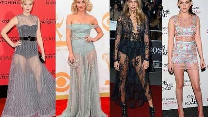 Gelinlikten Tişörte Kadar Uzanan Gümbür Gümbür Bir Moda Akımı Geliyor: Transparan Modası!