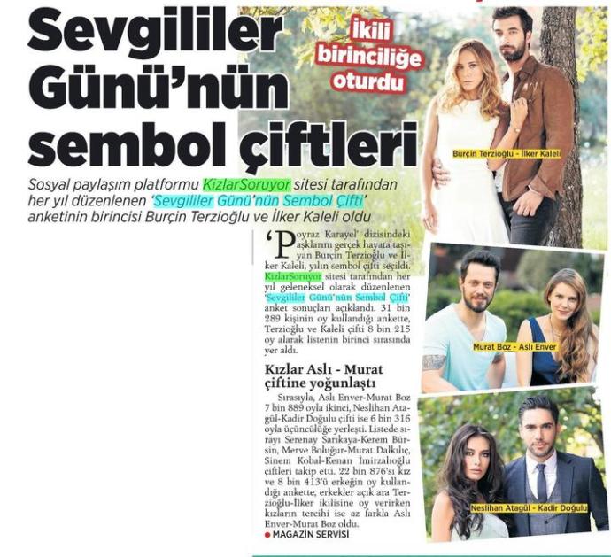 2017 Sevgililer Gününün Sembol Çifti belli oldu!
