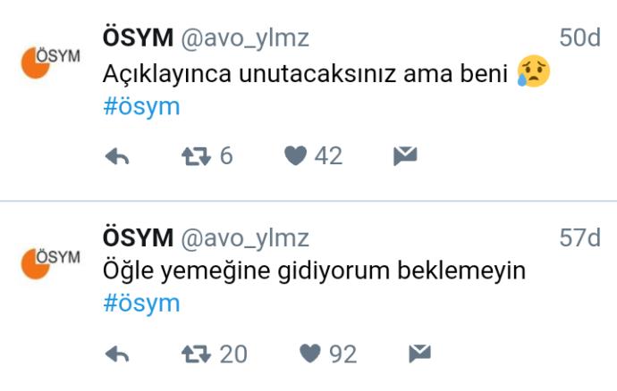 Yüzünüzü Güldürecek ÖSYM Tweetleri