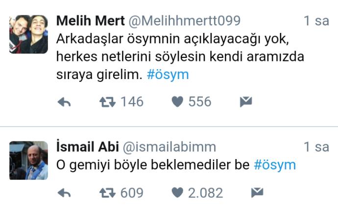 Yüzünüzü Güldürecek ÖSYM Tweetleri