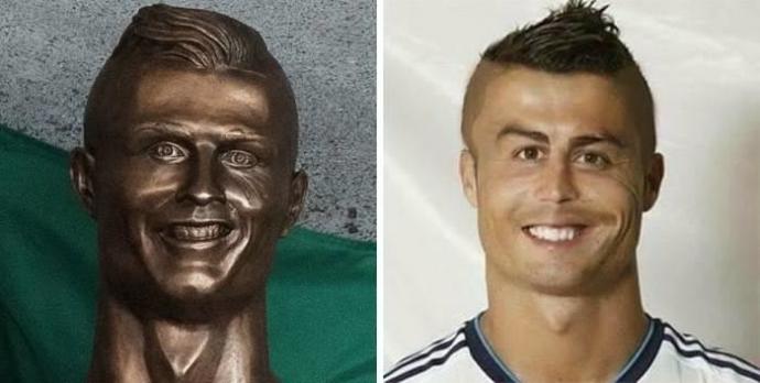 Cristiano Ronaldo İçin Yapılan 'Benzersiz' Büste İnternet Kullanıcıları Tarafından Verilen Doğaüstü Tepkiler